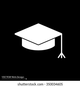 Graduation hat cap icon