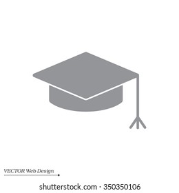 Graduation hat cap icon