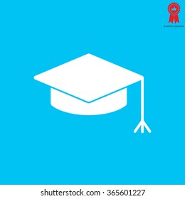 Graduation hat cap icon