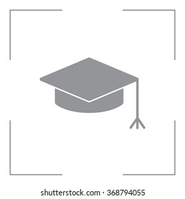 Graduation hat cap icon