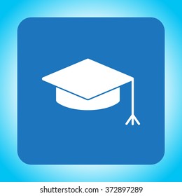 Graduation hat cap icon