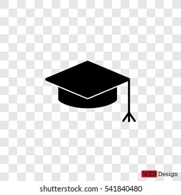Graduation hat cap icon