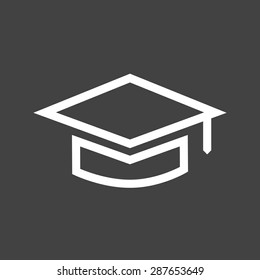Graduation, hat, celebration icon vector image. Can also be used for education, academics and science. Suitable for use on web apps, mobile apps, and print media.