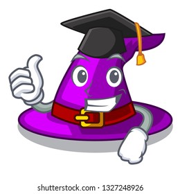 Graduation with hat in the character closet