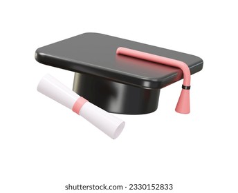 Ilustración vectorial del icono del título de graduación