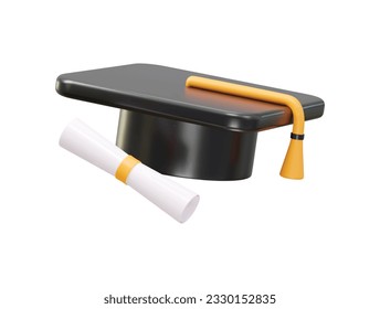 Ilustración vectorial del icono del título de graduación
