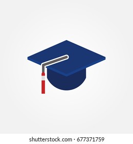 Graduation Hat Design Vector Illustration