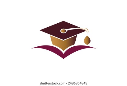 sombrero de graduación y diploma marrón