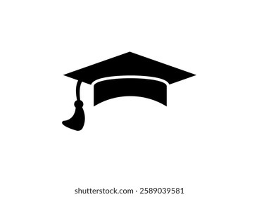 Graduation hat and diploma line icon, outline vector sign, linear style pictogram isolated on white. Symbol, logo illustration. Editable stroke. Pixel perfect