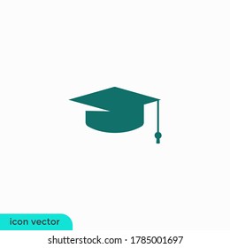 graduation hat or education icon illustration logo template