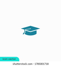 graduation hat or education icon illustration logo template