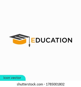 graduation hat or education icon illustration logo template