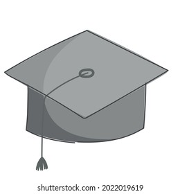 graduation hat education icon isolated