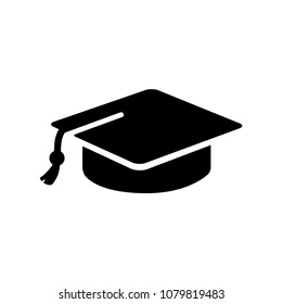 graduation hat - education icon vector