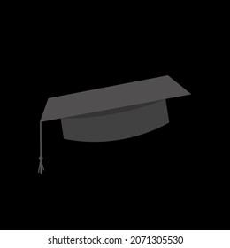 graduation hat education icon vector illustration