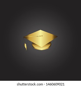 graduation hat, education and vector logo courses
