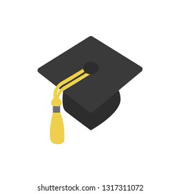 Graduation hat emoji vector