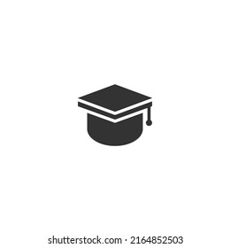 Graduation Hat-Fülllinie Symbol. lineares Stilzeichen für mobiles Konzept und Webdesign. Graduation Hat Filled Line Vektorsymbol. Symbol, Logo-Abbildung. Vektorgrafik