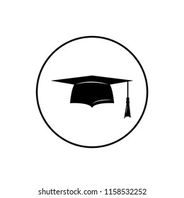 graduation hat icon design template