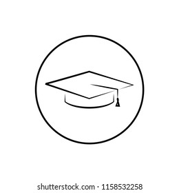 graduation hat icon design template