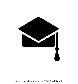 graduation hat icon design vector template