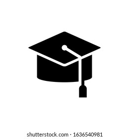 graduation hat icon design vector template