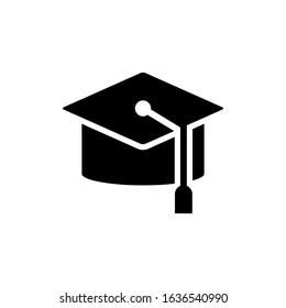 graduation hat icon design vector template