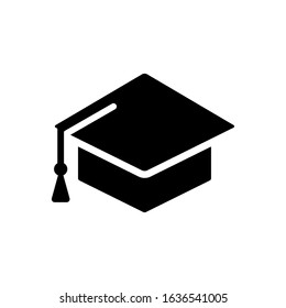 graduation hat icon design vector template