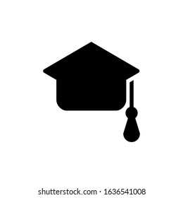 graduation hat icon design vector template