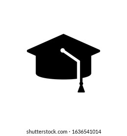 graduation hat icon design vector template