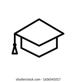 graduation hat icon design vector template