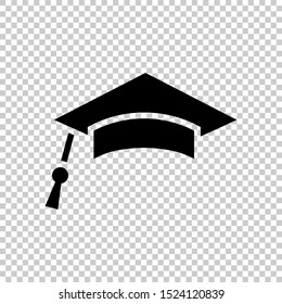 college graduate icon transparent images stock photos vectors shutterstock https www shutterstock com image vector graduation hat icon flat vector isolated 1524120839