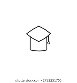 graduation hat icon illustration element design