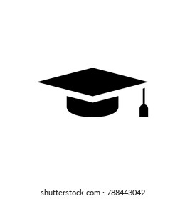 graduation hat icon illustration isolated vector sign symbol 