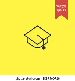 graduation hat. graduation hat icon. sign design. Vector EPS 10.