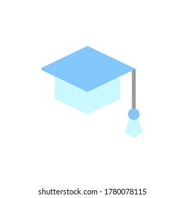 Graduation hat icon. Simple color vector elements of knowledge icons for ui and ux, website or mobile application