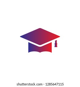 Graduation hat  icon vector 10 EPS