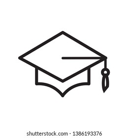 Graduation hat icon vector design template