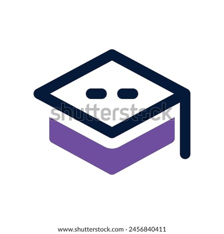 graduation hat icon. vector dual tone icon for your website, mobile, presentation, and logo design.