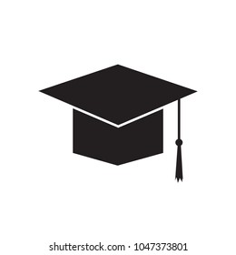 graduation hat icon- vector illustration