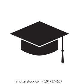 graduation hat icon- vector illustration