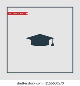 graduation hat icon vector illustration