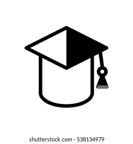 graduation hat Icon Vector Illustration