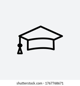 Plantilla de diseño del logotipo del vector del icono de graduación