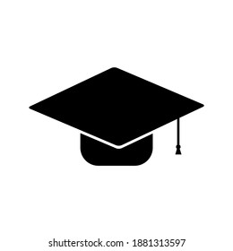 Graduation hat illustration isolated on white background 