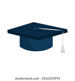 graduation hat isolated icon