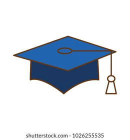 graduation hat isolated icon