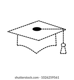 graduation hat isolated icon
