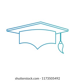 graduation hat isolated icon