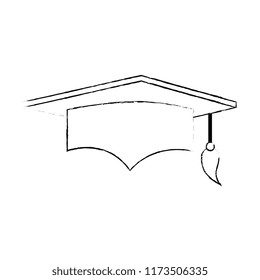 graduation hat isolated icon